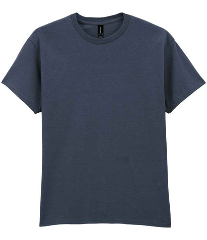 Gildan GD02 Heather Navy Front -  Ready to be Embroidered and Printed by Custard Workwear - Cheap Personalised and Customised Workwear in Nottinghamshire, Derbyshire and Leicestershire