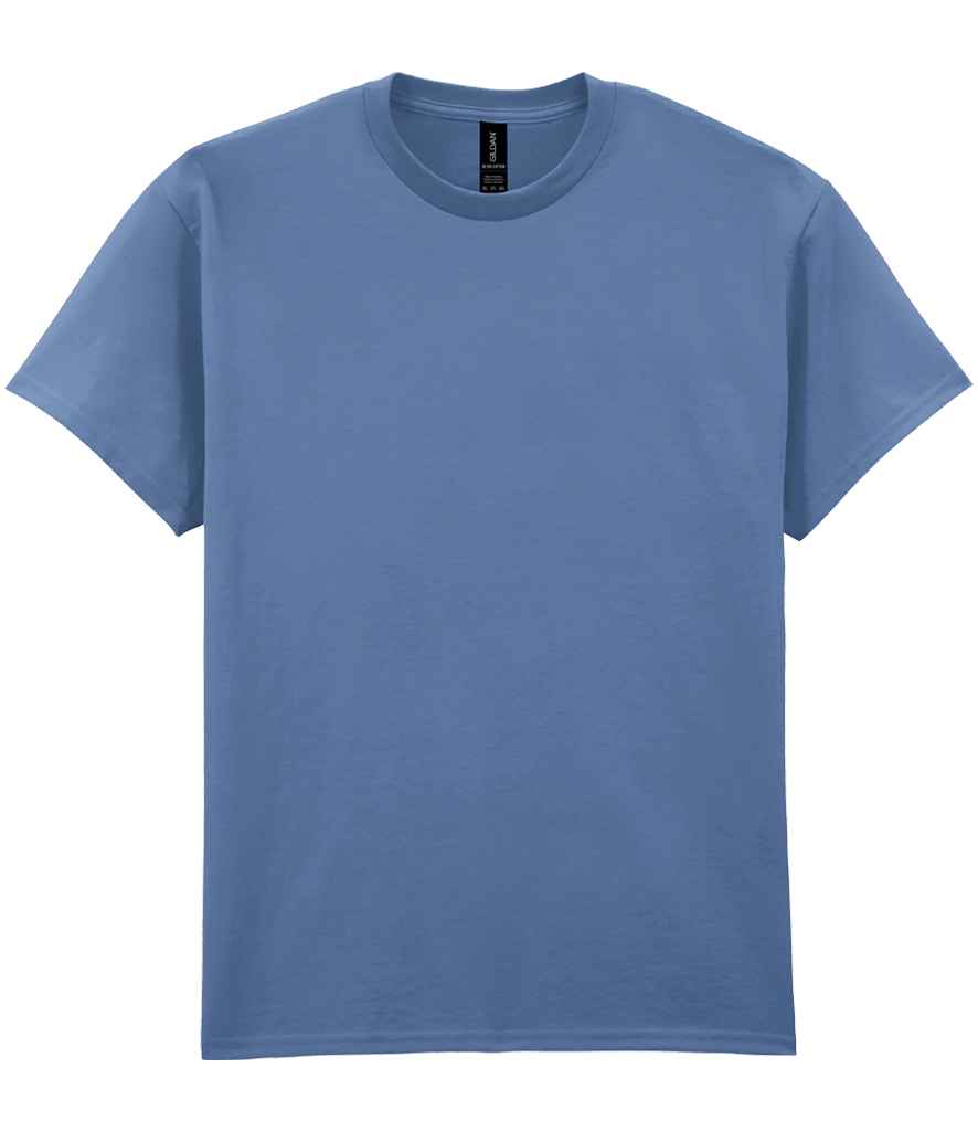 Gildan GD02 Indigo Front -  Ready to be Embroidered and Printed by Custard Workwear - Cheap Personalised and Customised Workwear in Nottinghamshire, Derbyshire and Leicestershire