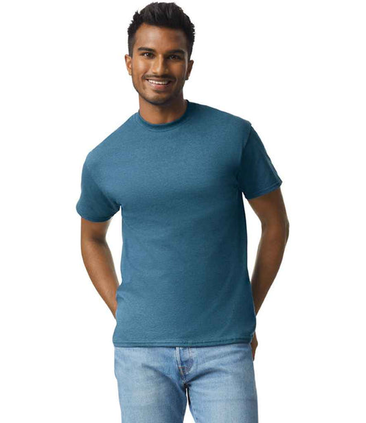 Gildan GD02 Indigo Model -  Ready to be Embroidered and Printed by Custard Workwear - Cheap Personalised and Customised Workwear in Nottinghamshire, Derbyshire and Leicestershire