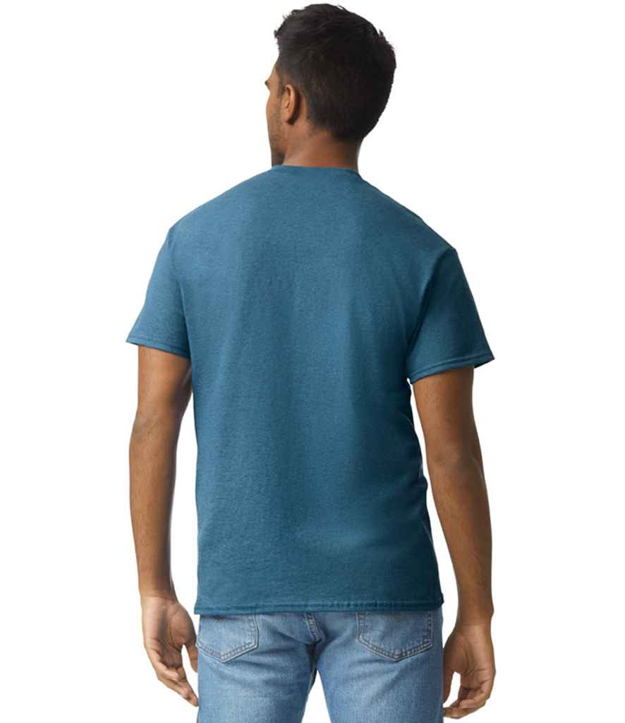 Gildan GD02 Indigo Model -  Ready to be Embroidered and Printed by Custard Workwear - Cheap Personalised and Customised Workwear in Nottinghamshire, Derbyshire and Leicestershire