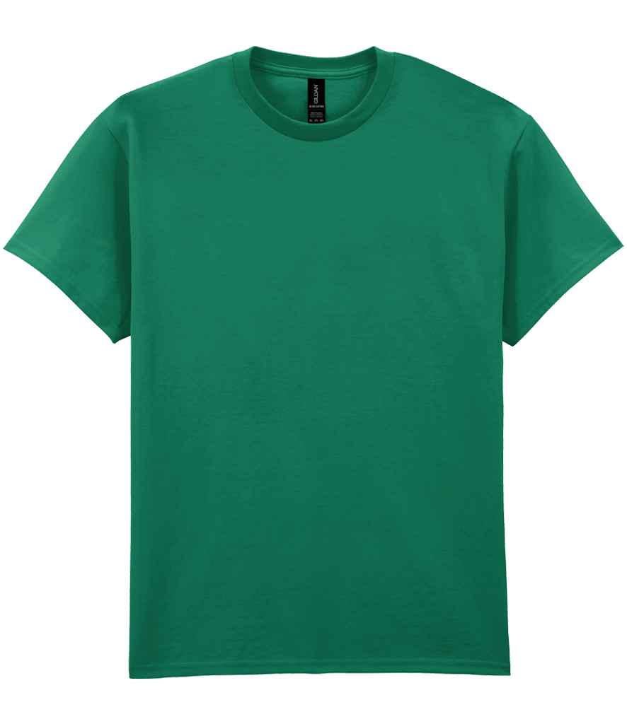 Gildan GD02 Kelly Green Front -  Ready to be Embroidered and Printed by Custard Workwear - Cheap Personalised and Customised Workwear in Nottinghamshire, Derbyshire and Leicestershire