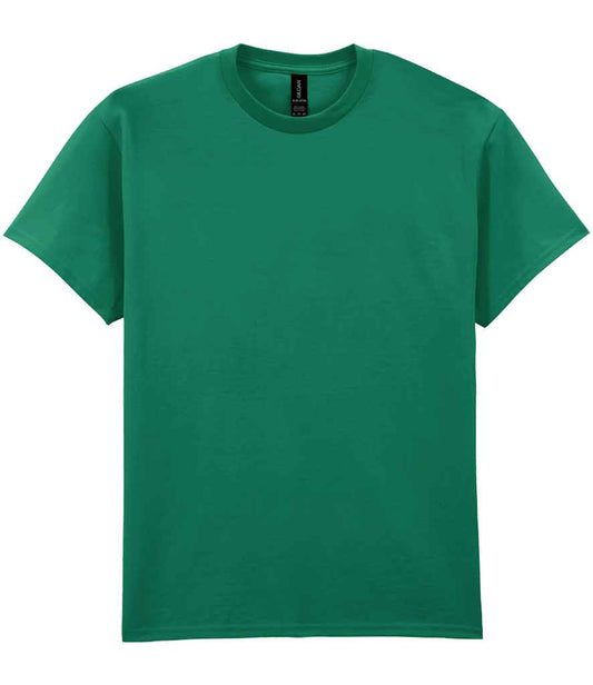 Gildan GD02 Kelly Green Front -  Ready to be Embroidered and Printed by Custard Workwear - Cheap Personalised and Customised Workwear in Nottinghamshire, Derbyshire and Leicestershire