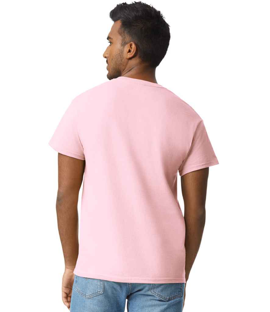 Gildan GD02 Light Pink Model -  Ready to be Embroidered and Printed by Custard Workwear - Cheap Personalised and Customised Workwear in Nottinghamshire, Derbyshire and Leicestershire