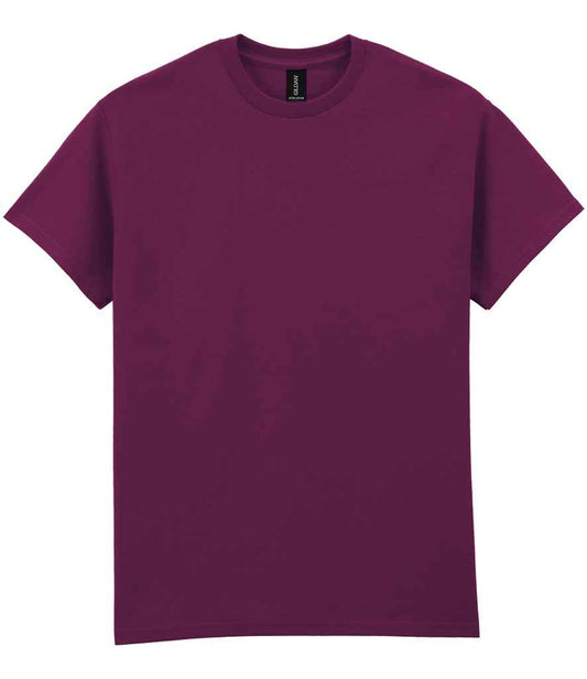 Gildan GD02 Maroon Front -  Ready to be Embroidered and Printed by Custard Workwear - Cheap Personalised and Customised Workwear in Nottinghamshire, Derbyshire and Leicestershire