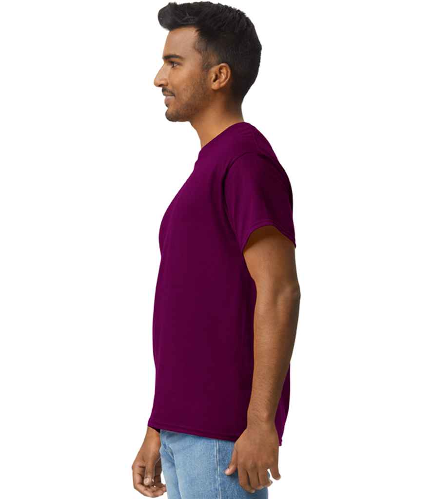 Gildan GD02 Maroon Model -  Ready to be Embroidered and Printed by Custard Workwear - Cheap Personalised and Customised Workwear in Nottinghamshire, Derbyshire and Leicestershire
