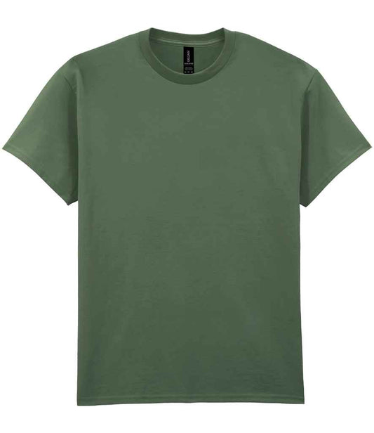 Gildan GD02 Military Green Front -  Ready to be Embroidered and Printed by Custard Workwear - Cheap Personalised and Customised Workwear in Nottinghamshire, Derbyshire and Leicestershire