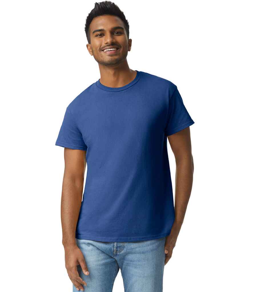 Gildan GD02 Metro Blue Model -  Ready to be Embroidered and Printed by Custard Workwear - Cheap Personalised and Customised Workwear in Nottinghamshire, Derbyshire and Leicestershire