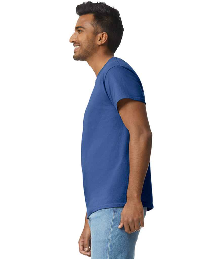 Gildan GD02 Metro Blue Model -  Ready to be Embroidered and Printed by Custard Workwear - Cheap Personalised and Customised Workwear in Nottinghamshire, Derbyshire and Leicestershire