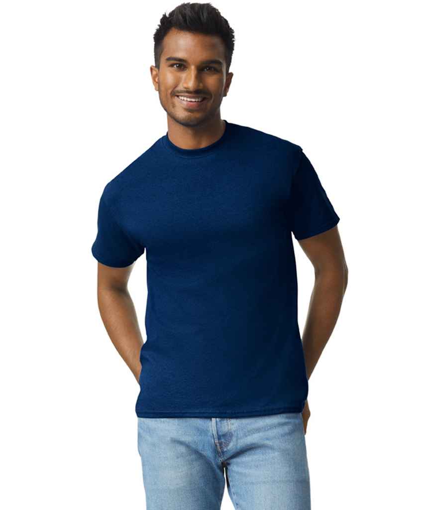 Gildan GD02 Navy Model -  Ready to be Embroidered and Printed by Custard Workwear - Cheap Personalised and Customised Workwear in Nottinghamshire, Derbyshire and Leicestershire