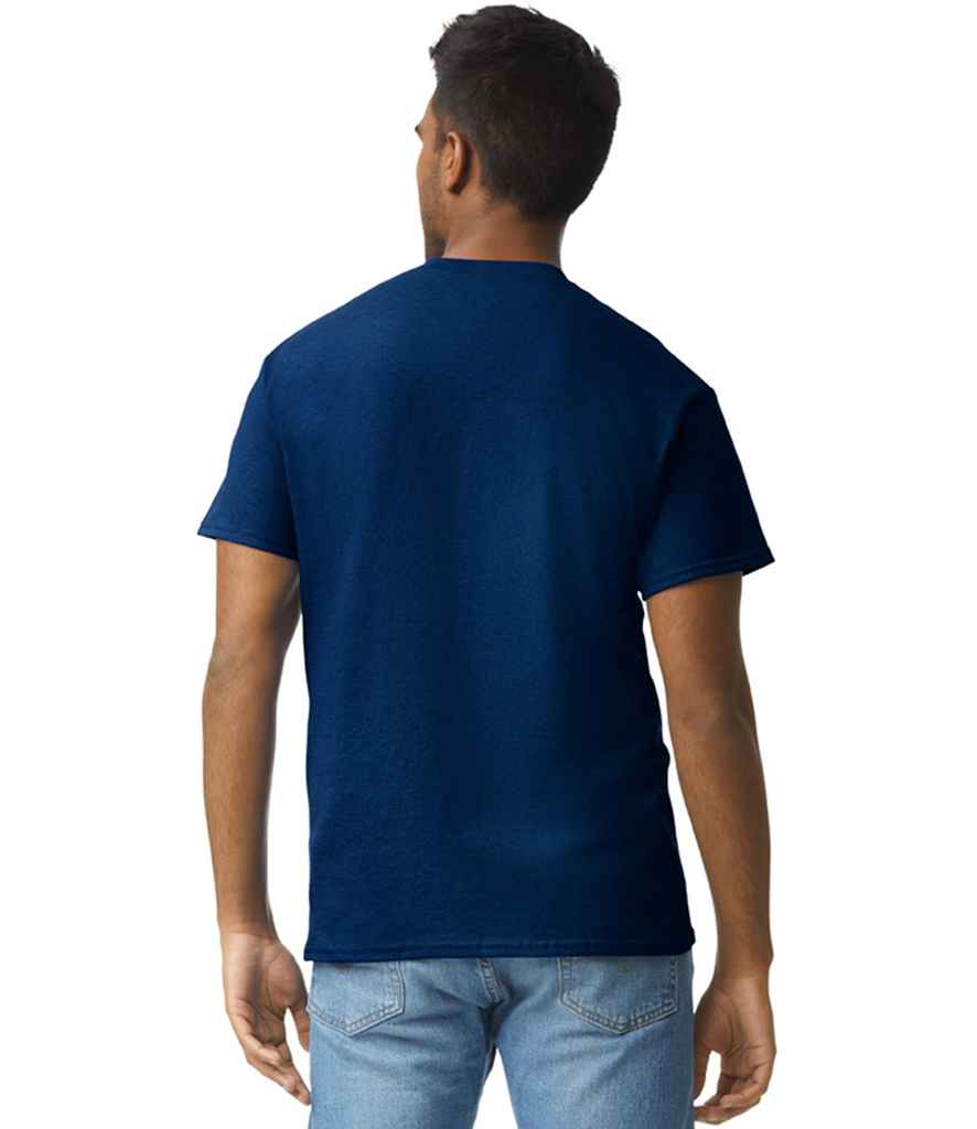 Gildan GD02 Navy Model -  Ready to be Embroidered and Printed by Custard Workwear - Cheap Personalised and Customised Workwear in Nottinghamshire, Derbyshire and Leicestershire