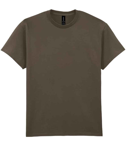 Gildan GD02 Olive Green Front -  Ready to be Embroidered and Printed by Custard Workwear - Cheap Personalised and Customised Workwear in Nottinghamshire, Derbyshire and Leicestershire