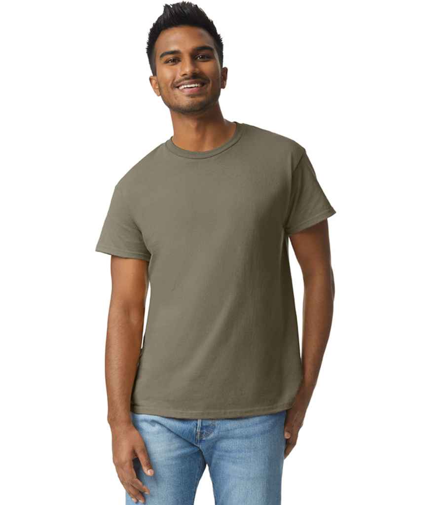 Gildan GD02 Prairie Dust Model -  Ready to be Embroidered and Printed by Custard Workwear - Cheap Personalised and Customised Workwear in Nottinghamshire, Derbyshire and Leicestershire