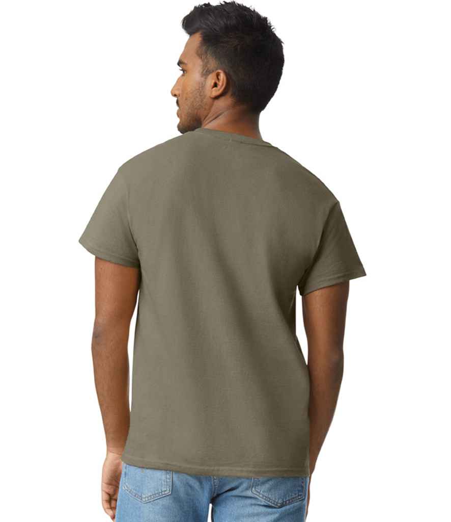 Gildan GD02 Prairie Dust Model -  Ready to be Embroidered and Printed by Custard Workwear - Cheap Personalised and Customised Workwear in Nottinghamshire, Derbyshire and Leicestershire