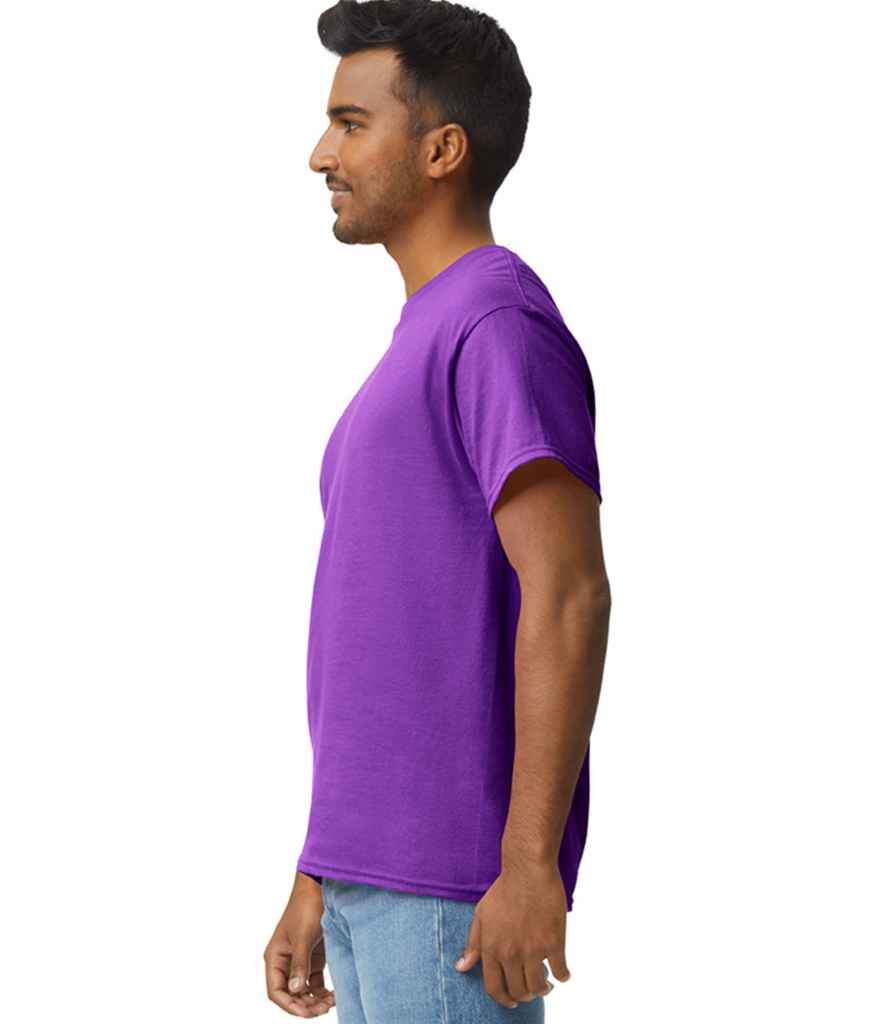 Gildan GD02 Purple Model -  Ready to be Embroidered and Printed by Custard Workwear - Cheap Personalised and Customised Workwear in Nottinghamshire, Derbyshire and Leicestershire
