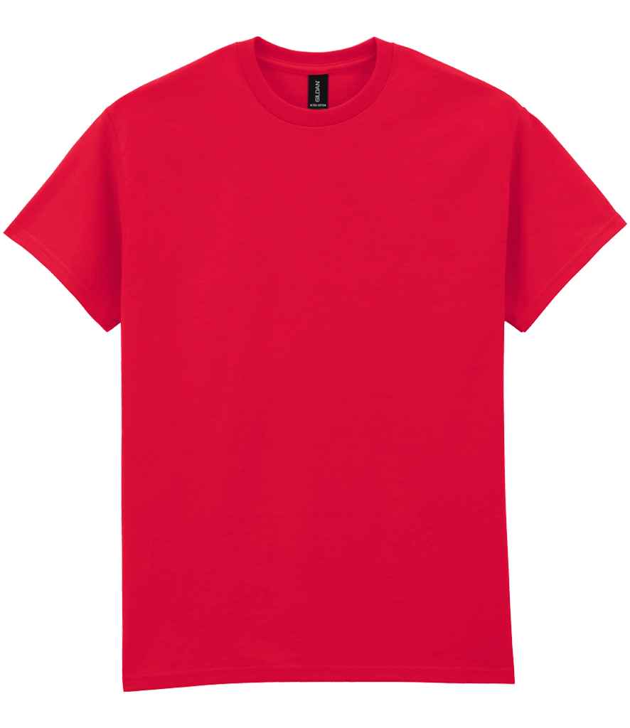 Gildan GD02 Red Front -  Ready to be Embroidered and Printed by Custard Workwear - Cheap Personalised and Customised Workwear in Nottinghamshire, Derbyshire and Leicestershire