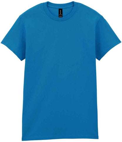Gildan GD02 Sapphire Blue Front -  Ready to be Embroidered and Printed by Custard Workwear - Cheap Personalised and Customised Workwear in Nottinghamshire, Derbyshire and Leicestershire