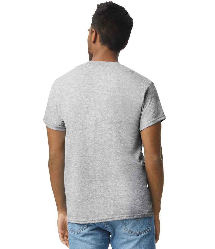 Gildan GD02 Sport Grey Model -  Ready to be Embroidered and Printed by Custard Workwear - Cheap Personalised and Customised Workwear in Nottinghamshire, Derbyshire and Leicestershire