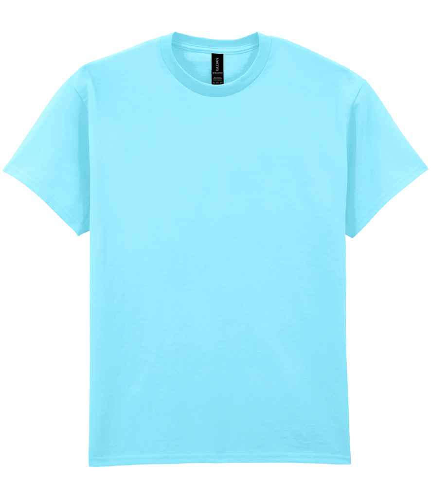 Gildan GD02 Sky Blue Front -  Ready to be Embroidered and Printed by Custard Workwear - Cheap Personalised and Customised Workwear in Nottinghamshire, Derbyshire and Leicestershire
