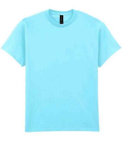 Gildan GD02 Sky Blue Front -  Ready to be Embroidered and Printed by Custard Workwear - Cheap Personalised and Customised Workwear in Nottinghamshire, Derbyshire and Leicestershire
