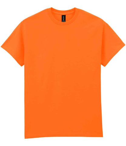Gildan GD02 S Orange Front -  Ready to be Embroidered and Printed by Custard Workwear - Cheap Personalised and Customised Workwear in Nottinghamshire, Derbyshire and Leicestershire