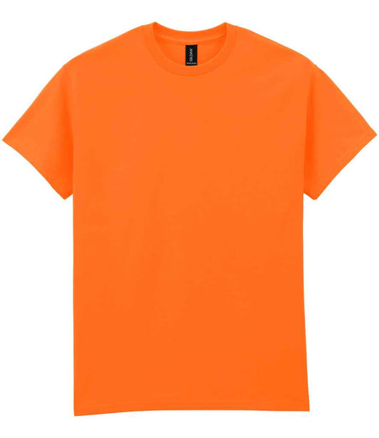 Gildan GD02 S Orange Front -  Ready to be Embroidered and Printed by Custard Workwear - Cheap Personalised and Customised Workwear in Nottinghamshire, Derbyshire and Leicestershire