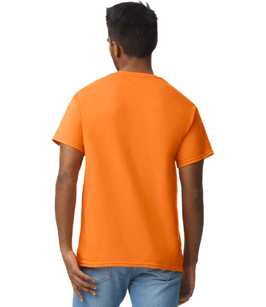 Gildan GD02 S Orange Model -  Ready to be Embroidered and Printed by Custard Workwear - Cheap Personalised and Customised Workwear in Nottinghamshire, Derbyshire and Leicestershire