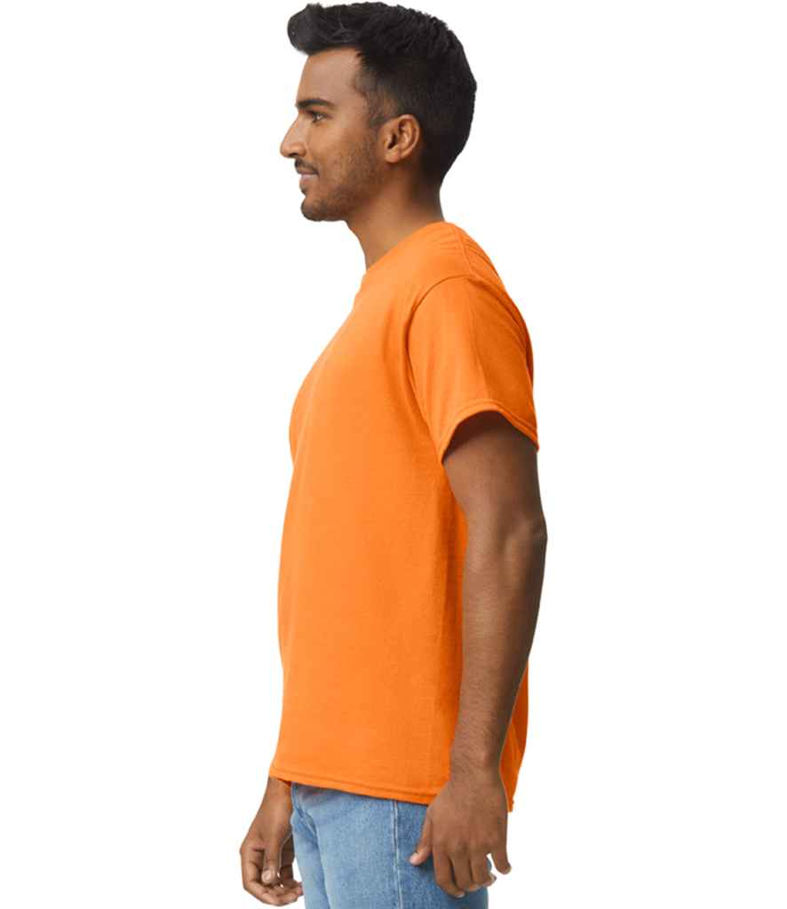 Gildan GD02 S Orange Model -  Ready to be Embroidered and Printed by Custard Workwear - Cheap Personalised and Customised Workwear in Nottinghamshire, Derbyshire and Leicestershire