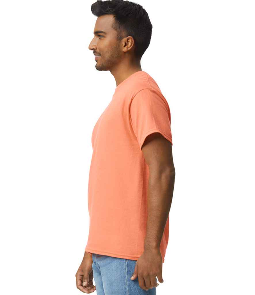 Gildan GD02 Tangerine Model -  Ready to be Embroidered and Printed by Custard Workwear - Cheap Personalised and Customised Workwear in Nottinghamshire, Derbyshire and Leicestershire