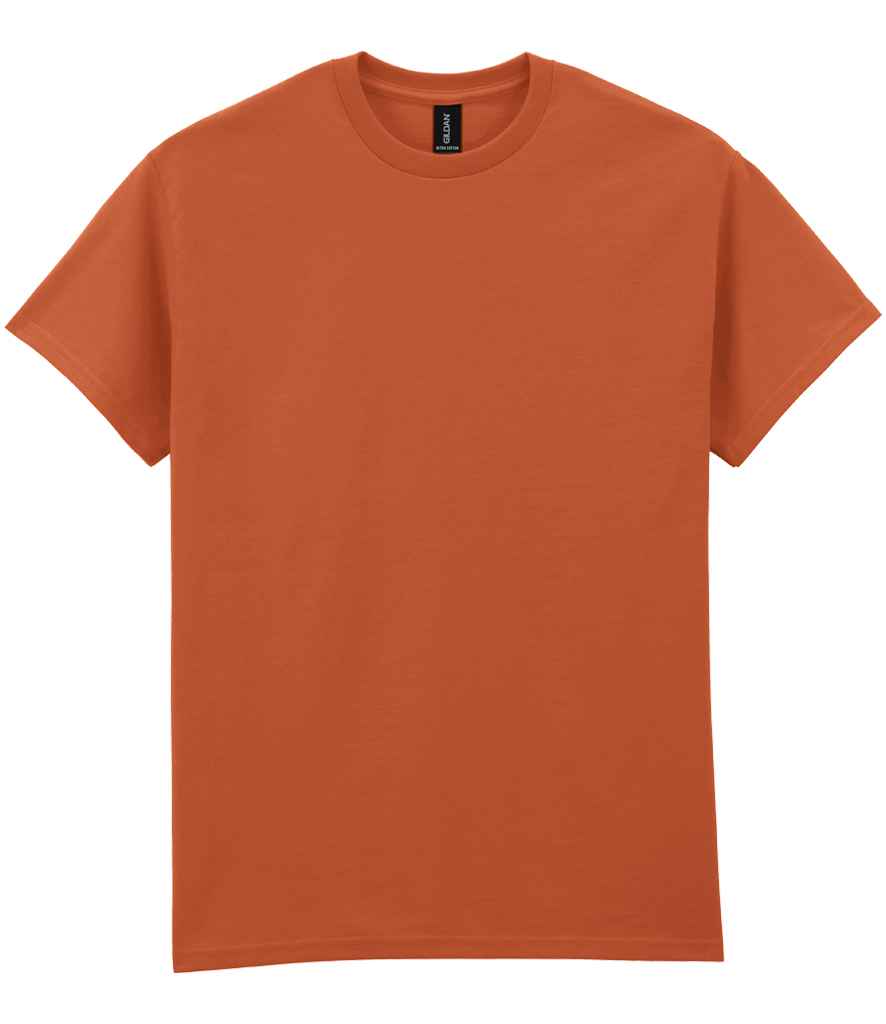Gildan GD02 T Orange Front -  Ready to be Embroidered and Printed by Custard Workwear - Cheap Personalised and Customised Workwear in Nottinghamshire, Derbyshire and Leicestershire