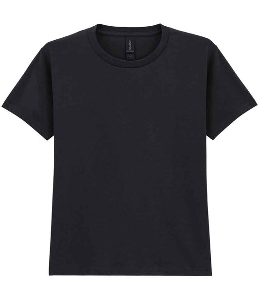 Gildan GD05B Black Front -  Ready to be Embroidered and Printed by Custard Workwear - Cheap Personalised and Customised Workwear in Nottinghamshire, Derbyshire and Leicestershire