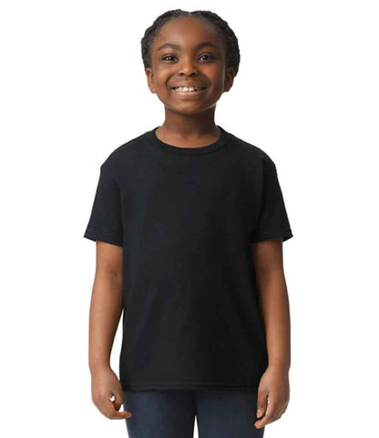 Gildan GD05B Black Model -  Ready to be Embroidered and Printed by Custard Workwear - Cheap Personalised and Customised Workwear in Nottinghamshire, Derbyshire and Leicestershire