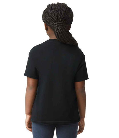 Gildan GD05B Black Model -  Ready to be Embroidered and Printed by Custard Workwear - Cheap Personalised and Customised Workwear in Nottinghamshire, Derbyshire and Leicestershire