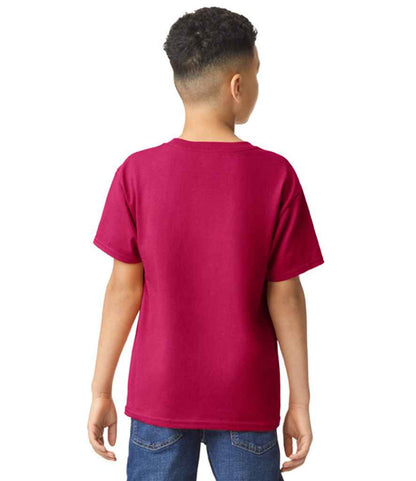 Gildan GD05B Cardinal Red Model -  Ready to be Embroidered and Printed by Custard Workwear - Cheap Personalised and Customised Workwear in Nottinghamshire, Derbyshire and Leicestershire