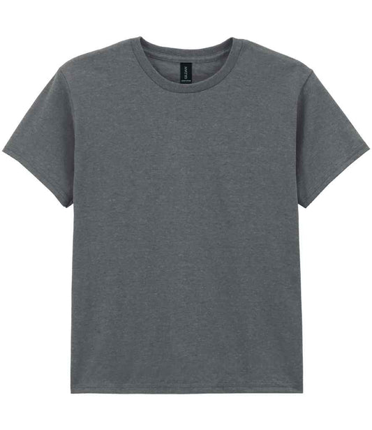 Gildan GD05B Charcoal Front -  Ready to be Embroidered and Printed by Custard Workwear - Cheap Personalised and Customised Workwear in Nottinghamshire, Derbyshire and Leicestershire