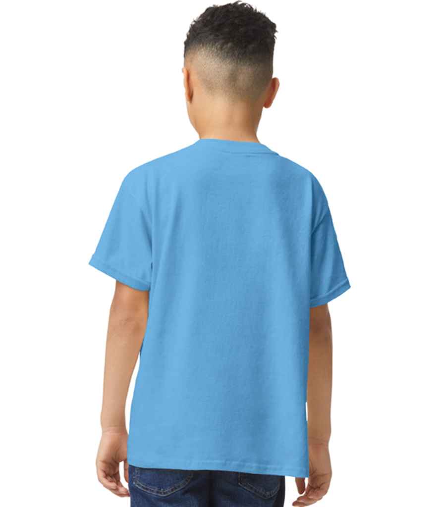 Gildan GD05B Carolina Blue Model -  Ready to be Embroidered and Printed by Custard Workwear - Cheap Personalised and Customised Workwear in Nottinghamshire, Derbyshire and Leicestershire