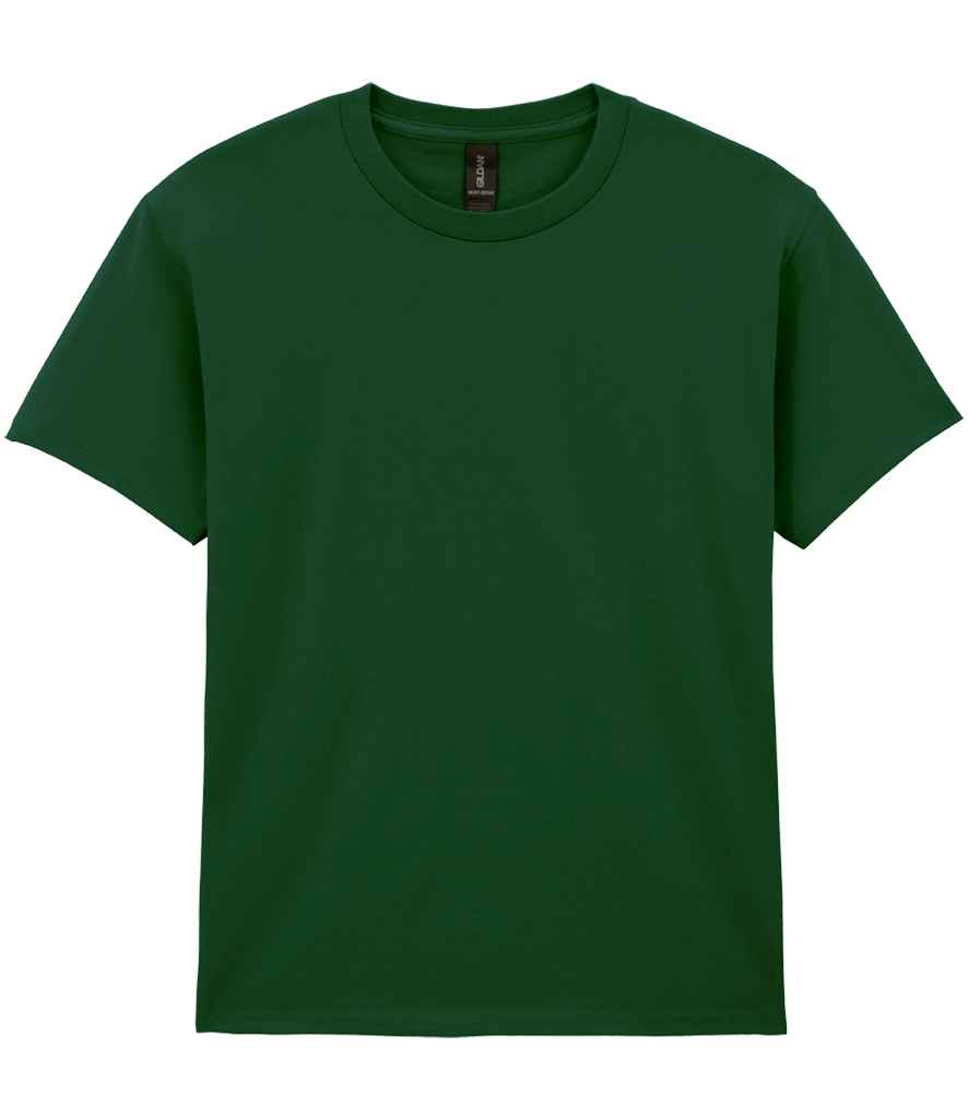 Gildan GD05B Forest Green Front -  Ready to be Embroidered and Printed by Custard Workwear - Cheap Personalised and Customised Workwear in Nottinghamshire, Derbyshire and Leicestershire