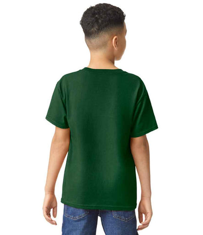 Gildan GD05B Forest Green Model -  Ready to be Embroidered and Printed by Custard Workwear - Cheap Personalised and Customised Workwear in Nottinghamshire, Derbyshire and Leicestershire