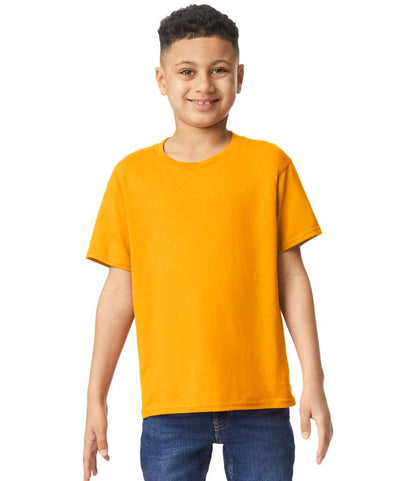 Gildan GD05B Gold Model -  Ready to be Embroidered and Printed by Custard Workwear - Cheap Personalised and Customised Workwear in Nottinghamshire, Derbyshire and Leicestershire