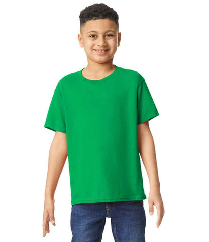 Gildan GD05B Irish Green Model -  Ready to be Embroidered and Printed by Custard Workwear - Cheap Personalised and Customised Workwear in Nottinghamshire, Derbyshire and Leicestershire
