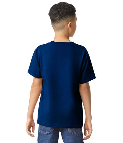 Gildan GD05B Navy Model -  Ready to be Embroidered and Printed by Custard Workwear - Cheap Personalised and Customised Workwear in Nottinghamshire, Derbyshire and Leicestershire