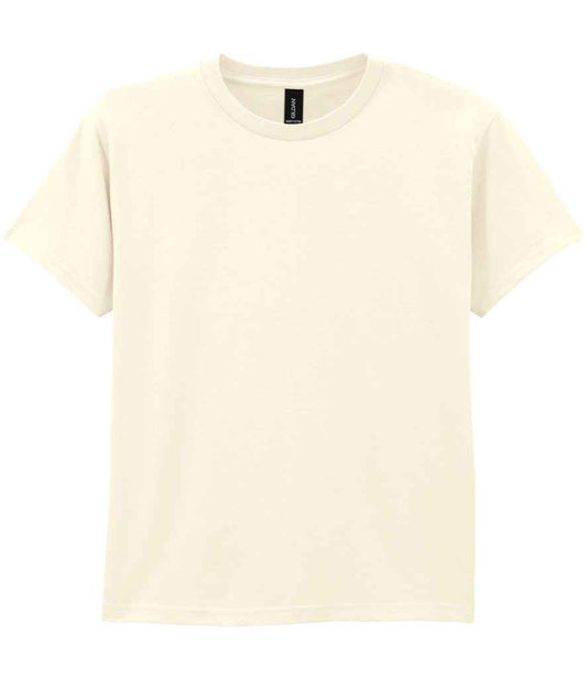 Gildan GD05B Off White Front -  Ready to be Embroidered and Printed by Custard Workwear - Cheap Personalised and Customised Workwear in Nottinghamshire, Derbyshire and Leicestershire