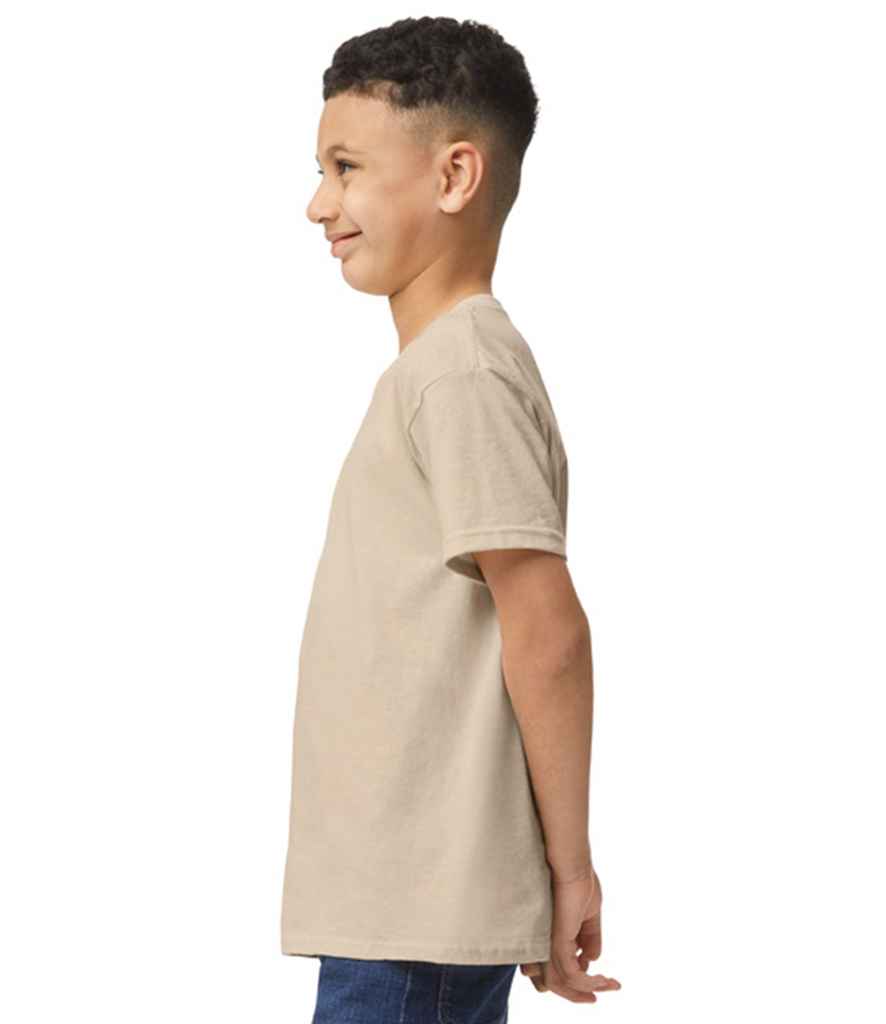 Gildan GD05B Sand Model -  Ready to be Embroidered and Printed by Custard Workwear - Cheap Personalised and Customised Workwear in Nottinghamshire, Derbyshire and Leicestershire