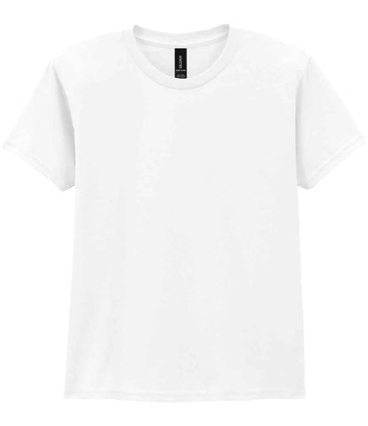 Gildan GD05B White Front -  Ready to be Embroidered and Printed by Custard Workwear - Cheap Personalised and Customised Workwear in Nottinghamshire, Derbyshire and Leicestershire