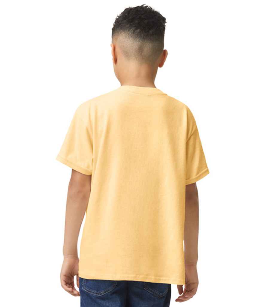 Gildan GD05B Yellow Haze Model -  Ready to be Embroidered and Printed by Custard Workwear - Cheap Personalised and Customised Workwear in Nottinghamshire, Derbyshire and Leicestershire