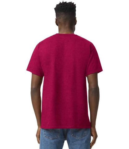 Gildan GD05 Antique Cherry Red Model -  Ready to be Embroidered and Printed by Custard Workwear - Cheap Personalised and Customised Workwear in Nottinghamshire, Derbyshire and Leicestershire