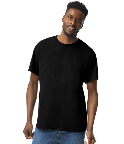 Gildan GD05 Black Model -  Ready to be Embroidered and Printed by Custard Workwear - Cheap Personalised and Customised Workwear in Nottinghamshire, Derbyshire and Leicestershire