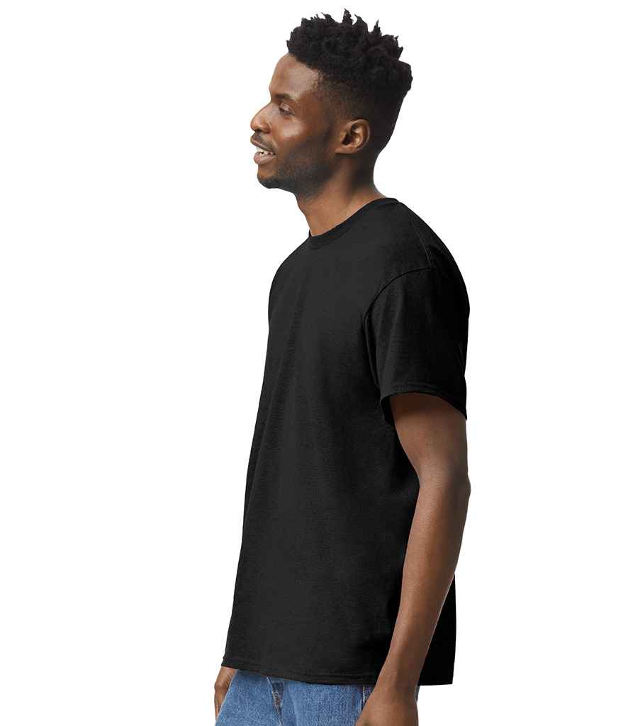 Gildan GD05 Black Model -  Ready to be Embroidered and Printed by Custard Workwear - Cheap Personalised and Customised Workwear in Nottinghamshire, Derbyshire and Leicestershire