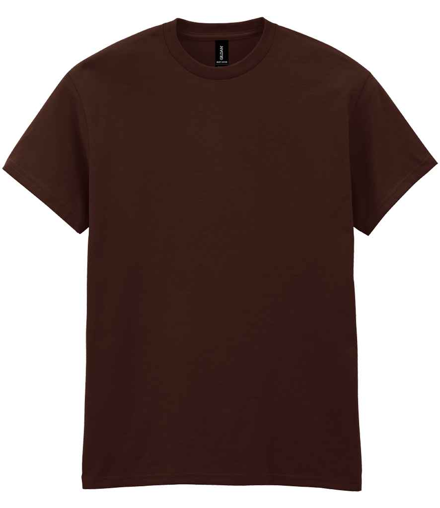 Gildan GD05 Dark Chocolate Front -  Ready to be Embroidered and Printed by Custard Workwear - Cheap Personalised and Customised Workwear in Nottinghamshire, Derbyshire and Leicestershire