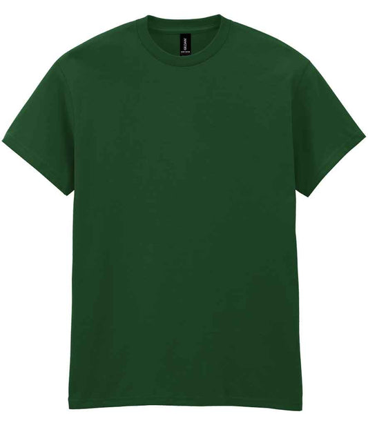 Gildan GD05 Forest Green Front -  Ready to be Embroidered and Printed by Custard Workwear - Cheap Personalised and Customised Workwear in Nottinghamshire, Derbyshire and Leicestershire