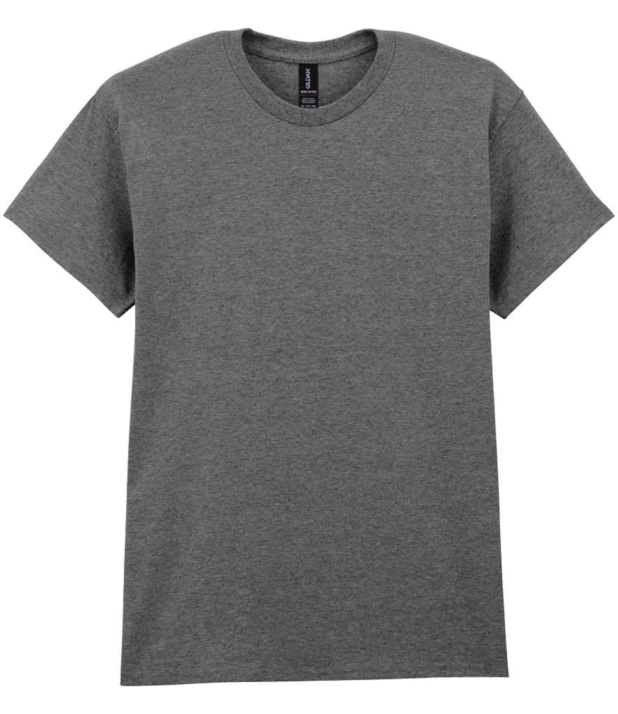 Gildan GD05 Graphite Heather Front -  Ready to be Embroidered and Printed by Custard Workwear - Cheap Personalised and Customised Workwear in Nottinghamshire, Derbyshire and Leicestershire